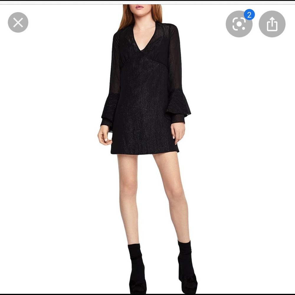BCBGeneration- Bell Sleeve Shift Dress - XXS